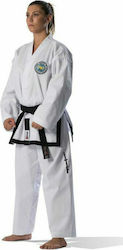 SMAI Black Belt Dobok Ribbed Taekwondo Dobok Adults/Kids White