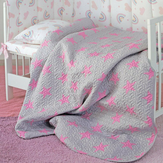 Melinen Star Girl Σετ Βρεφικό Κουβερλί Microfiber Multicolour 110x160cm