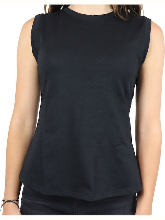 Kendall + Kylie Women's Blouse Cotton Sleeveless Black