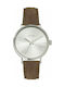 S.Oliver Watch Battery with Brown Leather Strap