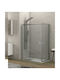 Karag New Flora 100 NFL1008090180 Cabin for Shower with Sliding Door 80x90x180cm Clear Glass