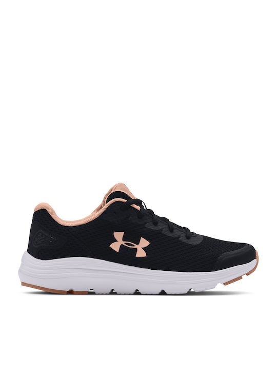 Under Armour Surge 2 Γυναικεία Αθλητικά Παπούτσια Running Black / White / Particle Pink