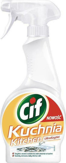 Cif Καθαριστικό Επαγωγικών Εστιών Ultra Fast Kitchen Cleaning Spray 500ml
