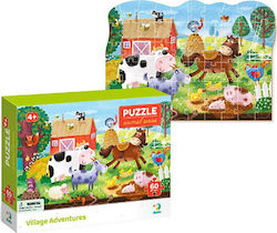 Kinderpuzzle Animal Series: Village Adventures für 4++ Jahre 60pcs Dodo