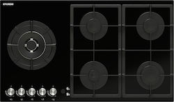 Hyundai HBIG20-90GL Autonomous Cooktop with Liquid Gas Burners 88.2x52cm