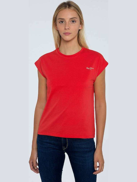Pepe Jeans Bloom Дамска Тениска Червен