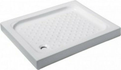 Karag Square Porcelain Shower White Porcelain 12 80x120x11cm