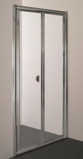 Gloria Tele Divider de verandă Duș cu Pliabil Ușă 90-94x185cm Chrome