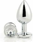 Dream Toys Gleaming Love Silver Plug Anal Plug Small Silver 7.1cm