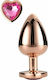 Dream Toys Gleaming Love Gold Plug Anal Plug Small Gold 7.1cm