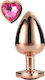 Dream Toys Gleaming Love Gold Plug Πρωκτική Σφήνα Large Χρυσή 9.5cm