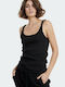 BodyTalk 1211-902921 Women's Athletic Cotton Blouse Sleeveless Black