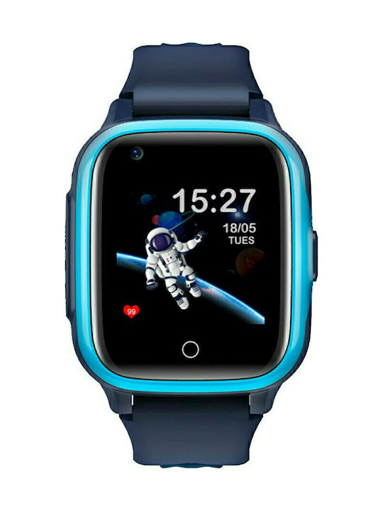 INTIME IT-045 Παιδικό Smartwatch με GPS και Καουτσούκ/Πλαστικό Λουράκι Μπλε