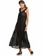 Vamp Damen Kleid Strand Schwarz