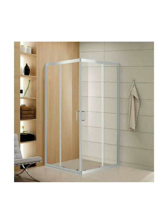 Aquarelle Venia 10 Cabin for Shower with Sliding Door 90x120x185cm Clear Glass