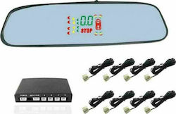 Car Mirror Parking System with Buzzer and 8 Sensors in Black Colour PS4MIROR8