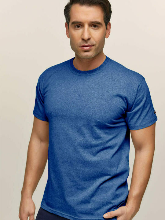 Bodymove Ανδρικό T-shirt Μπλε Μονόχρωμο