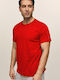 Bodymove Herren T-Shirt Kurzarm Rot