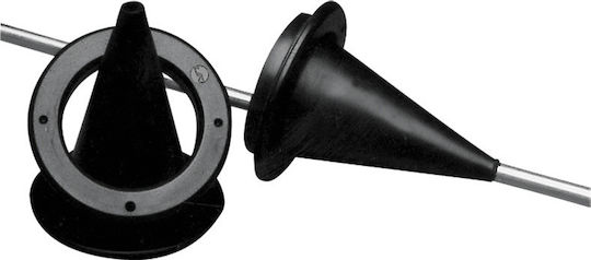 Lalizas Nozzle Bulb Rubber Gasket with Integrated Plastic Flange 89mm