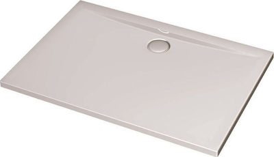 Ideal Standard Rectangular Acrylic Shower White Ultra Flat 120x70x4cm