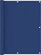 vidaXL Shade Divider Blue With Hoop & with PU C...