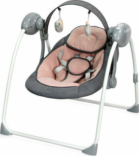 Lorelli Electric Baby Relax Swing Portofino with Music Cameo Rose Stars for Child up to 9kg