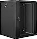 Lanberg Монтиран на стена Рак кабинет 15U 60x60x77.4см Черен WF01-6615-10B