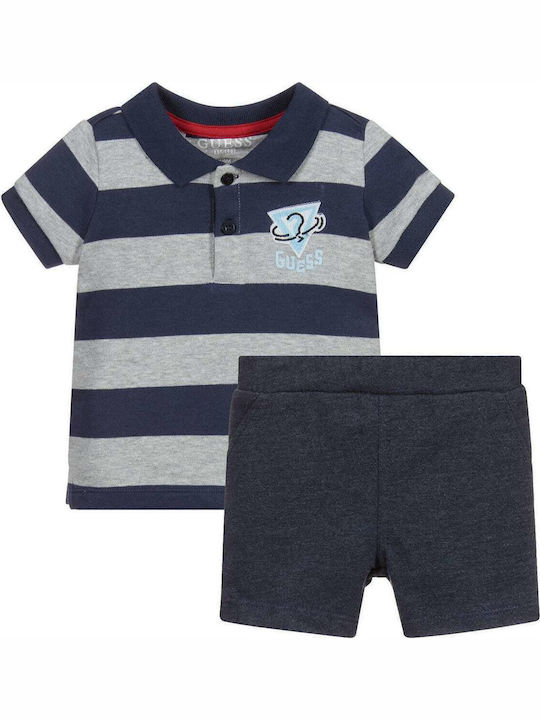 Guess Kids Set with Shorts Summer 2pcs Blue