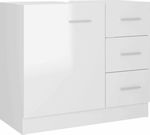 vidaXL Cabinet de baie fără chiuvetă L63xl30xH54cm Alb