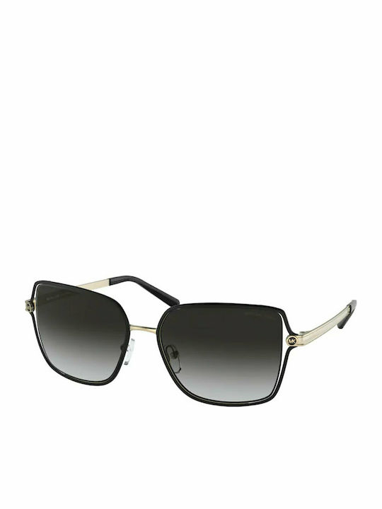 Michael Kors Women's Sunglasses with Black Metal Frame and Black Gradient Lens MK1087 10058G