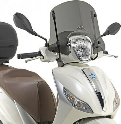 Givi Motorcycle Windshield & Windscreen Tinted Visor for Piaggio Medley 125 / Medley 150 2016-2019 5612S