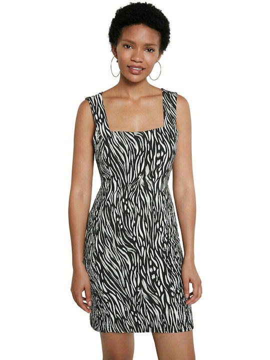 Salt Lake City Sommer Mini Damenkleid Schwarz
