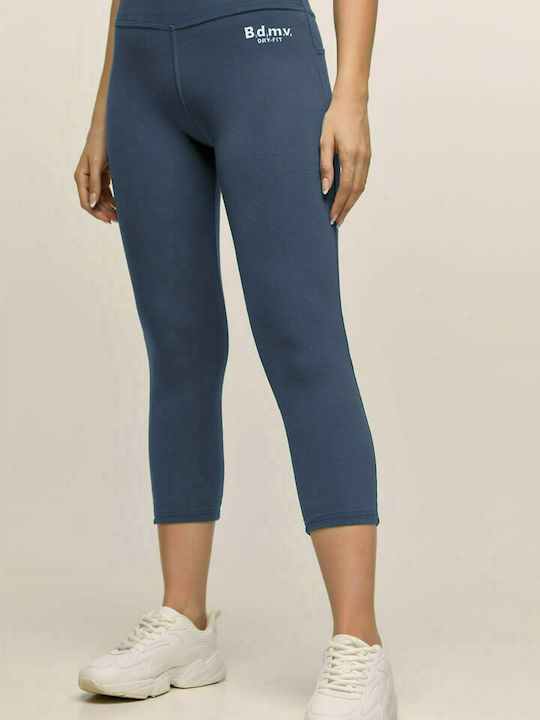 Bodymove Schulung Frauen Capri Leggings Blau