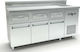 Inox Dobros Ερμάριο με Ανοιγόμενες Πόρτες & Συρτάρια 135x60x87cm