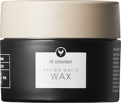 hh Simonsen Brown Matte Clay Wax Πηλός 90ml