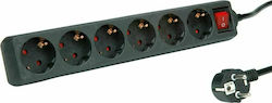 Roline Power Strip 6 Sockets with Cable 1.5m Roline Power Strip 6 Sockets with Cable 1.5m