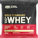 Optimum Nutrition Gold Standard 100% Whey Πρωτεΐνη Ορού Γάλακτος με Γεύση Vanilla Ice Cream 30gr