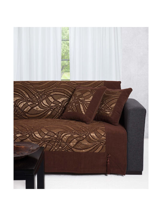 Silk Fashion Διακοσμητική Μαξιλαροθήκη 911 Καφέ...