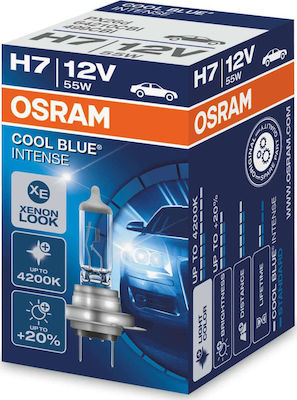 Osram Λάμπα Αυτοκινήτου Cool Blue Intense H7 Αλογόνου 4200K 12V 55W 1τμχ