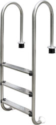 Astral Pool Stainless Steel Pool Ladder Muro Standard with 3 Side Steps 158x50x35cm