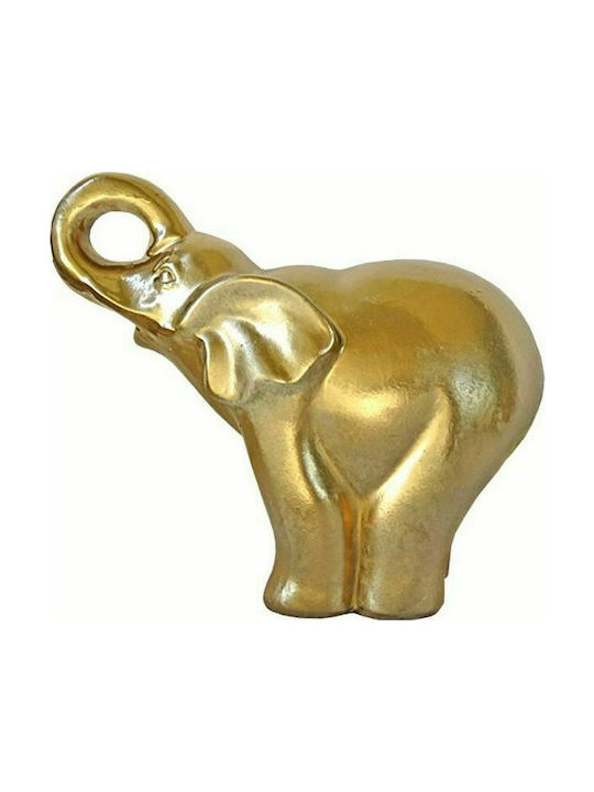 Art et Lumiere Decorativ Elefant din Piatră în Aur 22.5x9.5cm 1buc