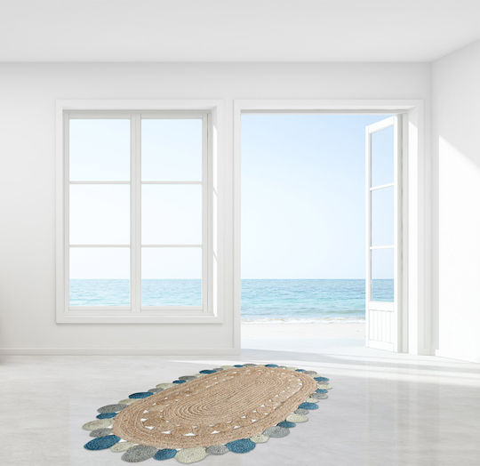 Newplan BR-4018 80x150cm Χειροποίητο Καλοκαιρινό από Γιούτα Delhi