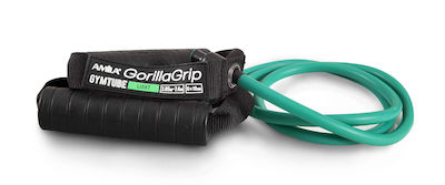 Amila Gorilla Grip Gymtube Resistance Band Light with Handles Green