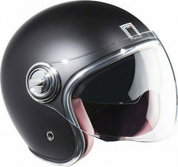 Nox Heritage Jet Helmet 1350gr Matt Black