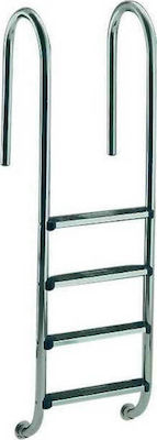 Astral Pool Stainless Steel Pool Ladder Muro Luxe with 2 Side Steps H132cm