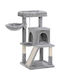 Feandrea Cat Scratching Post Cat Tree Δέντρο Γάτας - Ονυχοδρόμιο Γκρι In Gray Colour 48x48x96 cm PCT51W