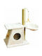 Pawise Venus Scratching Post Cat Trees Beige 2 levels 47x40x72cm