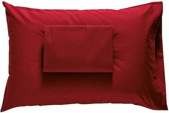 SB Home Sheet for Single Bed with Elastic 100x200+30cm. Delos Bordeaux