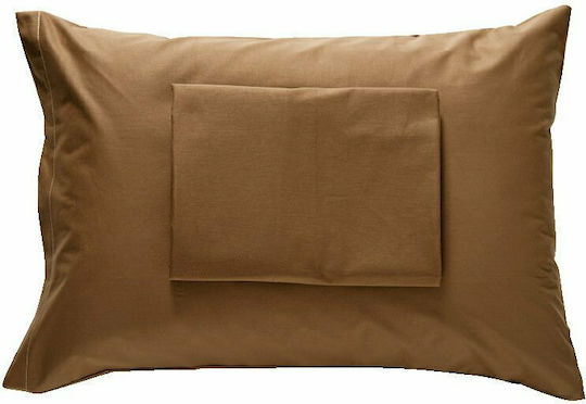 SB Home Delos Σεντόνι Μονό με Λάστιχο 100x200+30εκ. Σοκολά