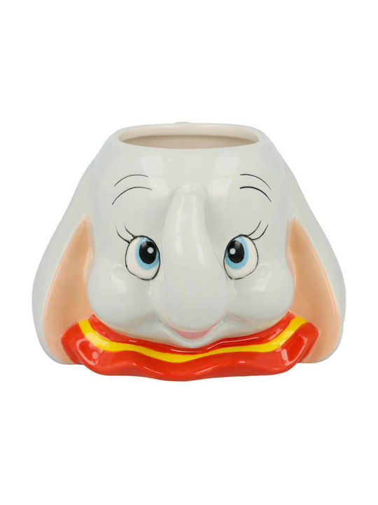 Stor 3D Dumbo Cană Ceramică Albă 325ml 1buc